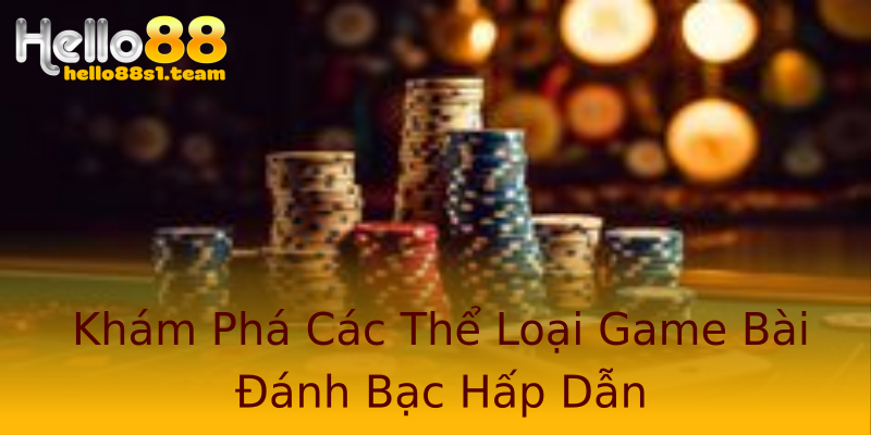 Khám Phá Các Thể Loại Game Bài Đánh Bạc Hấp Dẫn Khám Phá Các Thể Loại Game Bài Đánh Bạc Hấp Dẫn